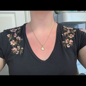 Gold initial “C” necklace